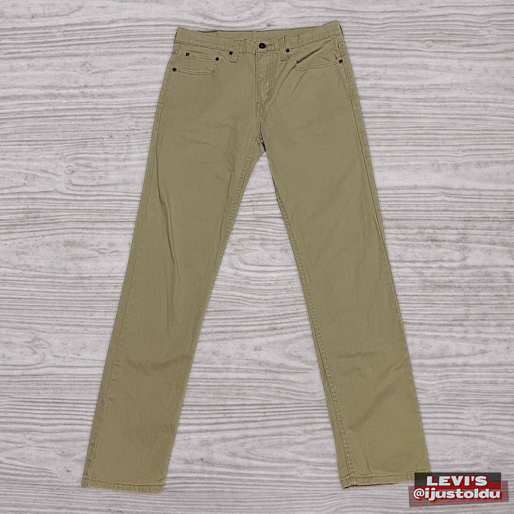 Levi's 502 Denim Jeans | Men's W32 - L34 | Beige, Slim Straight, Zip Fly - Picture 3 of 15